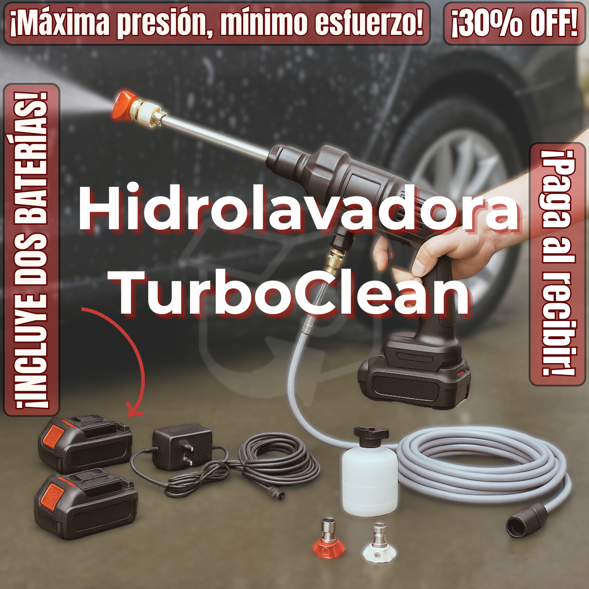 Hidrolavadora TurboClean™ | Poder en cada gota.