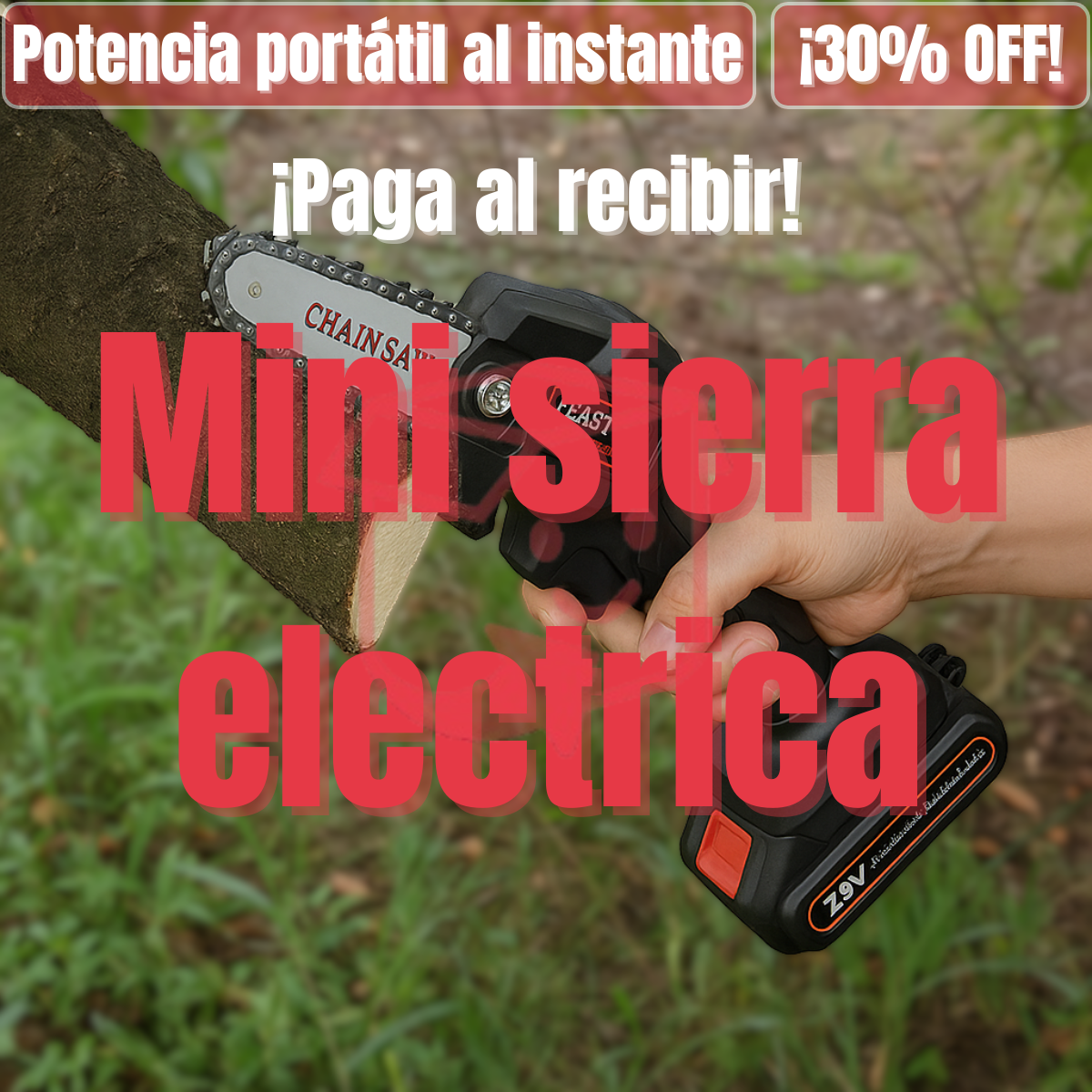Mini sierra electrica PowerCut™ | Corta sin esfuerzo, trabaja sin límites
